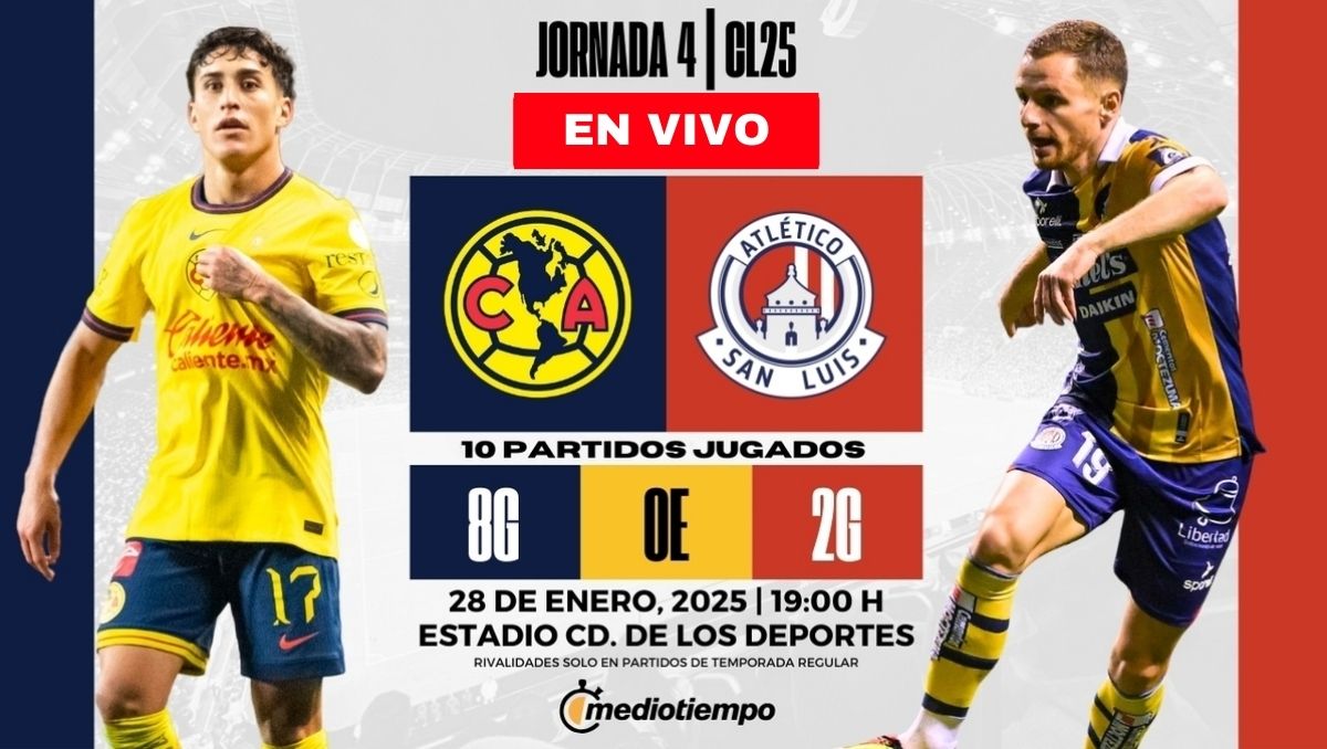 Dónde y a qué hora ver América vs San Luis EN VIVO