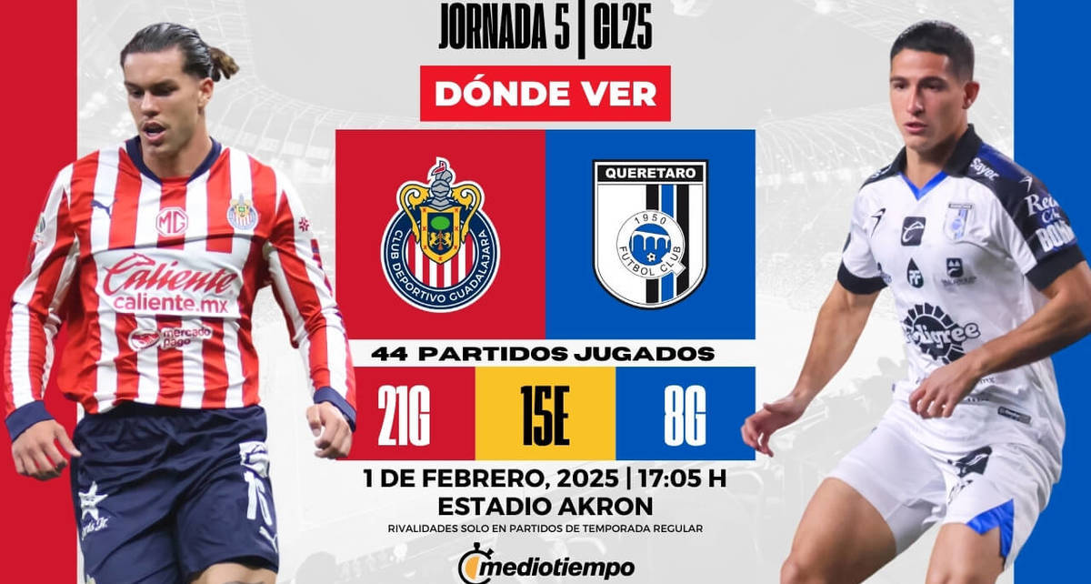 Rivalidad Chivas vs Querétaro Jornada 5 Clausura 2025