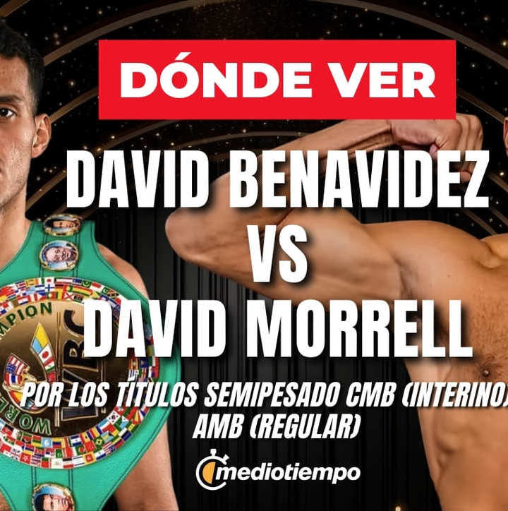 Ver transmisión David Benavidez vs David Morrell EN VIVO HOY boxeo desde México: FOTO: ( Especial)