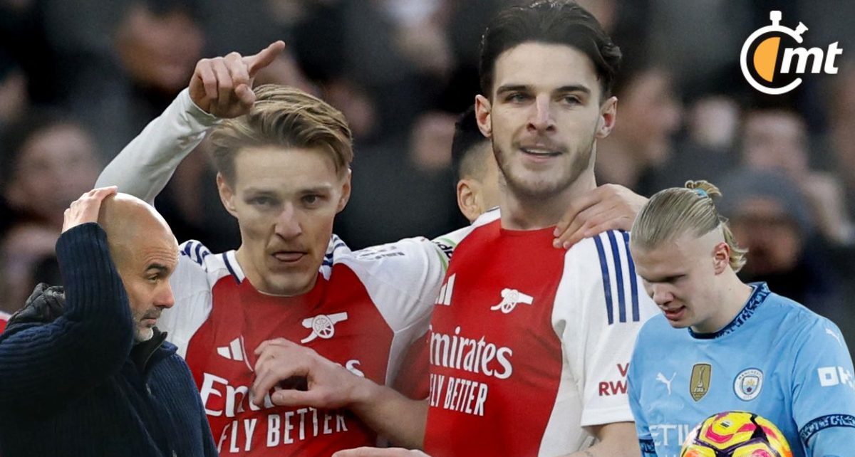 Arsenal goleó a Manchester City en la Premier League (AFP | Reuters)