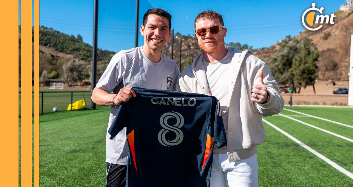 Canelo Álvarez se encontró con el Chucky Lozano en el San Diego FC. (Foto: @sandiegofc)