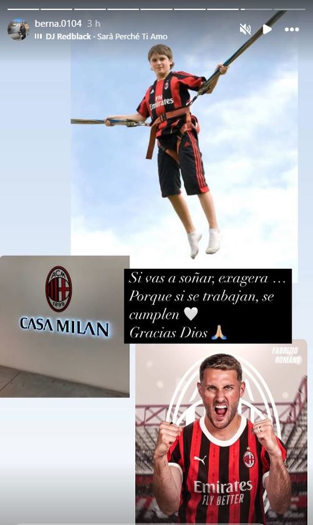 Mensaje de la mamá de Santiago Giménez (Instagram @berna.0104)