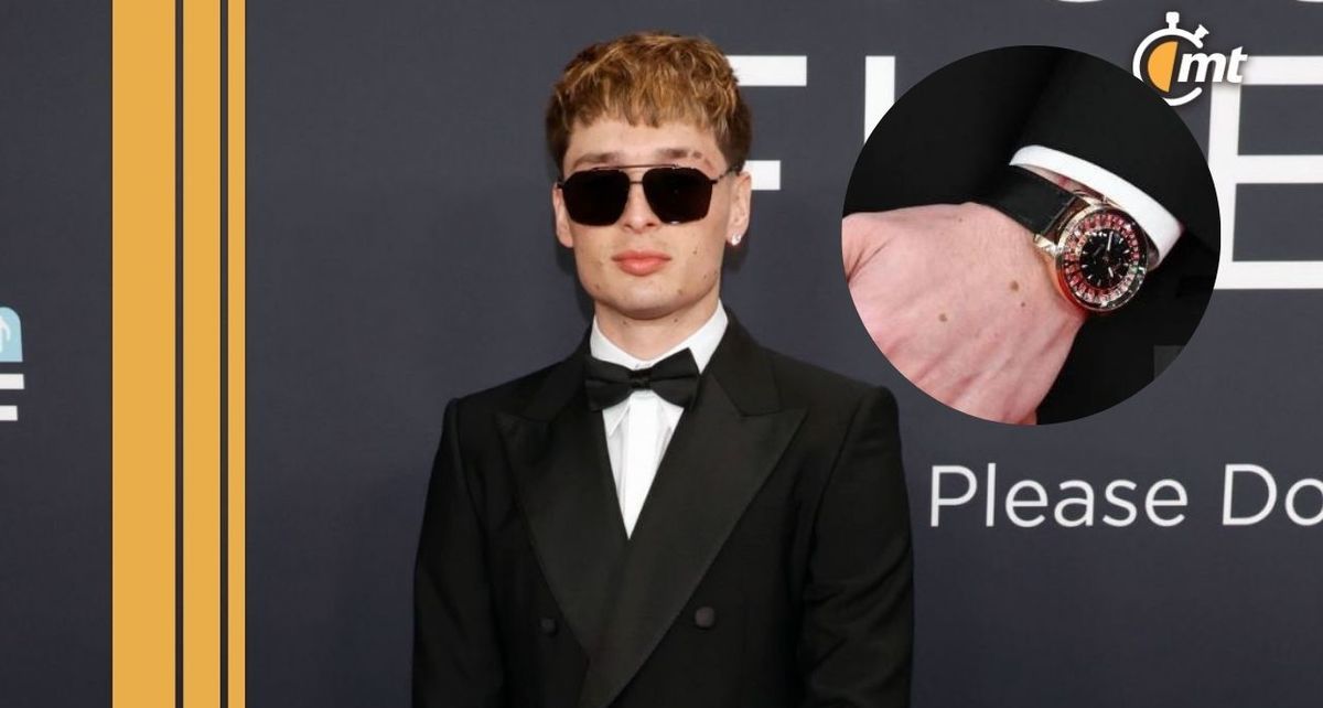 Este es el precio del exclusivo reloj que usó Peso Pluma en los Grammys 2025| Foto: X