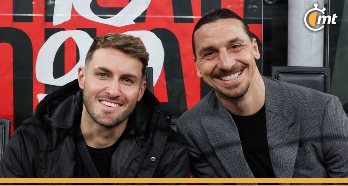 Santiago Giménez estuvo hoy en San Siro junto a Zlatan Ibrahimovic (@acmilan)
