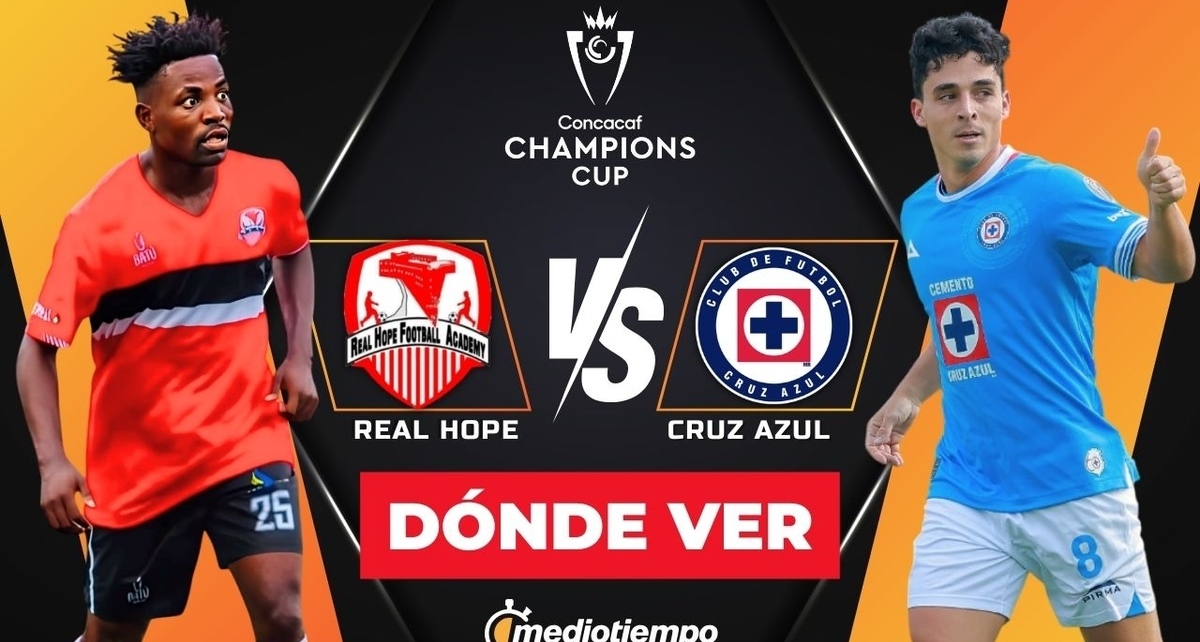 Real Hope vs Cruz Azul para ver EN VIVO. Partido de Concachampions HOY ONLINE Foto: Especial