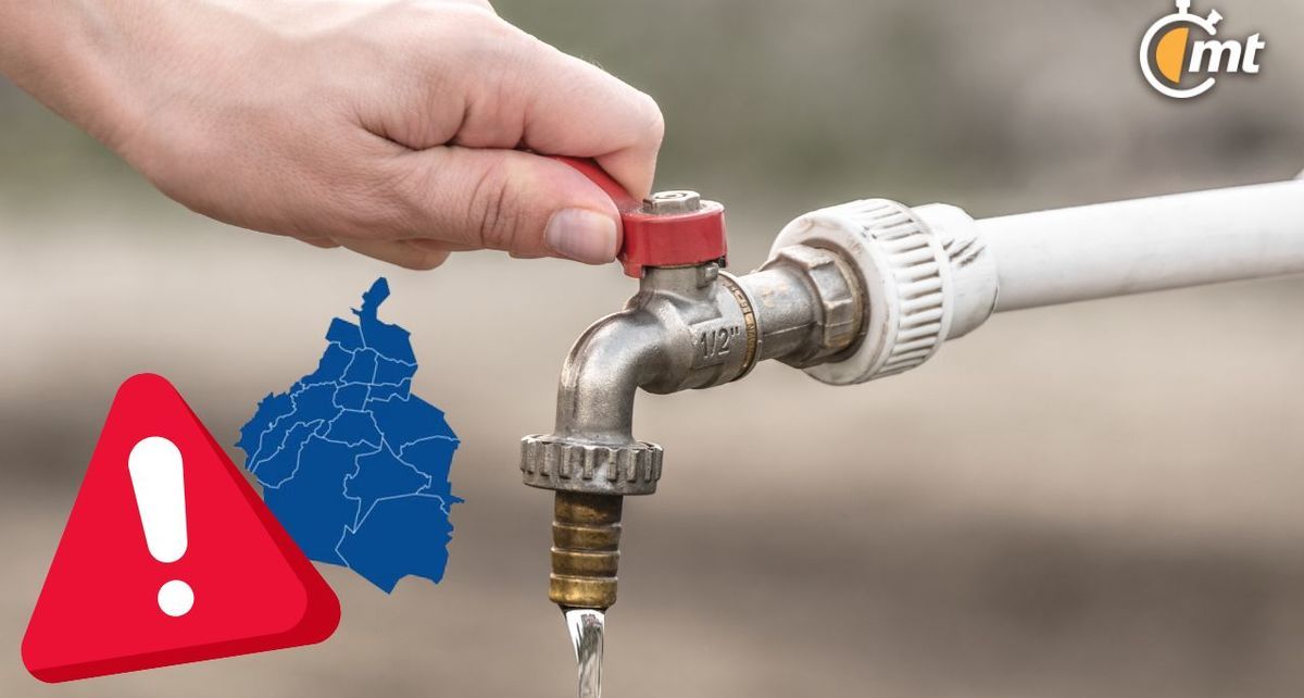 Informan corte de agua en la CDMX; afectará a 10 alcaldías