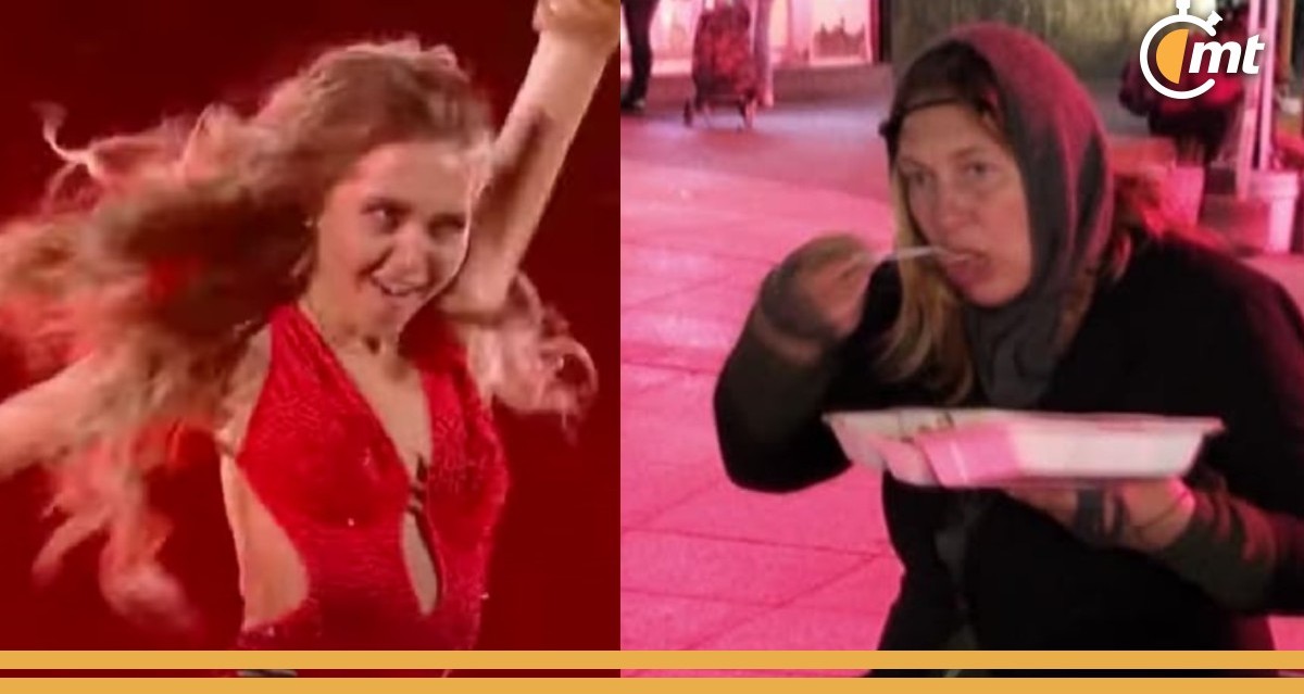 Elena Gouliakova, ex patinadora rusa, es captada viviendo en calles (Foto: Captura)