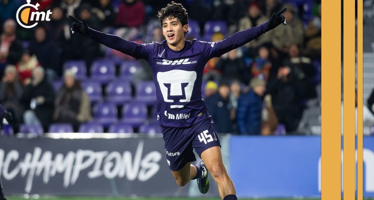 Santiago López, quien juega para selecciones menores de Canadá, anotó el único gol de Pumas hoy (Mexsport)
