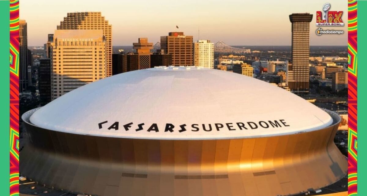 Conoce la historia del legendario Caesar's Superdome, sede del Super Bowl 2025. Foto: Especial