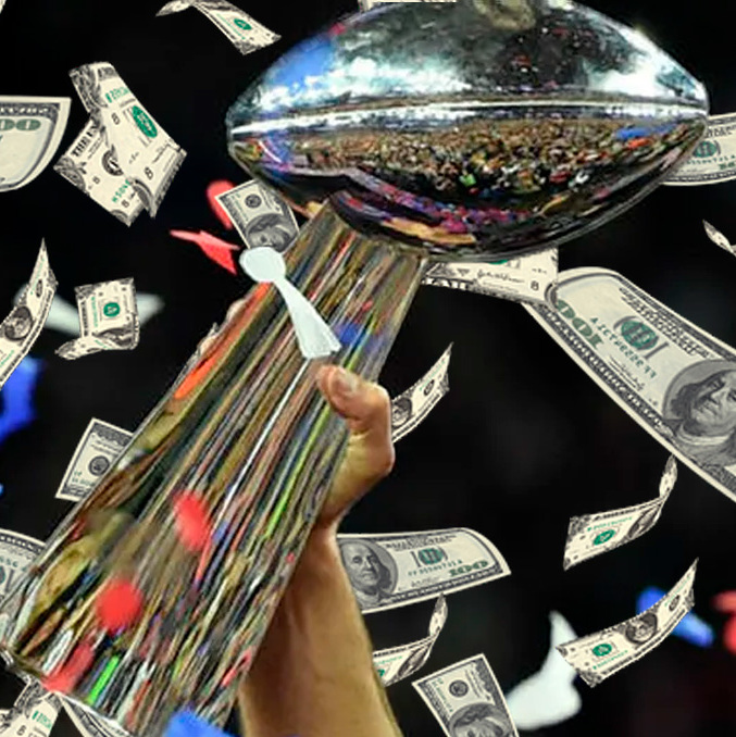 Los ganadores del Super Bowl serán recompensados económicamente. (Foto: AFP)