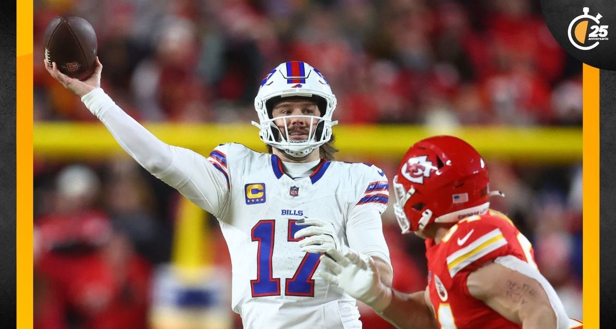Josh Allen no pudo superar la Final de Conferencia ante Chiefs, pero recibió el MVP de la temporada (Reuters)