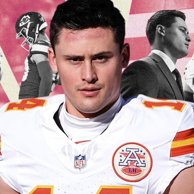 Matt Araiza está a un paso de hacer historia con los Chiefs. (FOTO: Tom Mendoza)