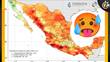 Se prevé que se lleguen a temperaturas extremas durante la temporada seca en CDMX, Edomex y demás estados en México (Captura de X Conagua Clima).