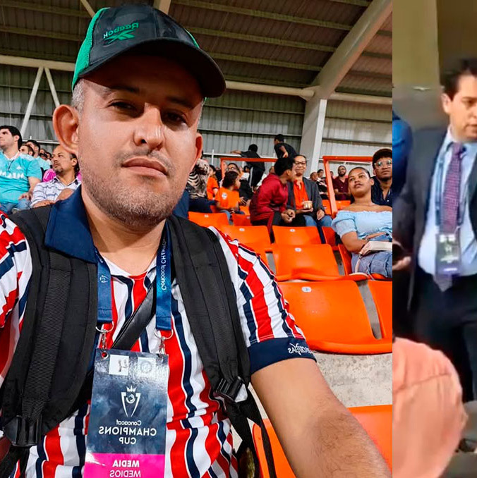 Carlos Alberto Luna Cortés utilizó gafete de prensa para ingresar al juego de Chivas.
