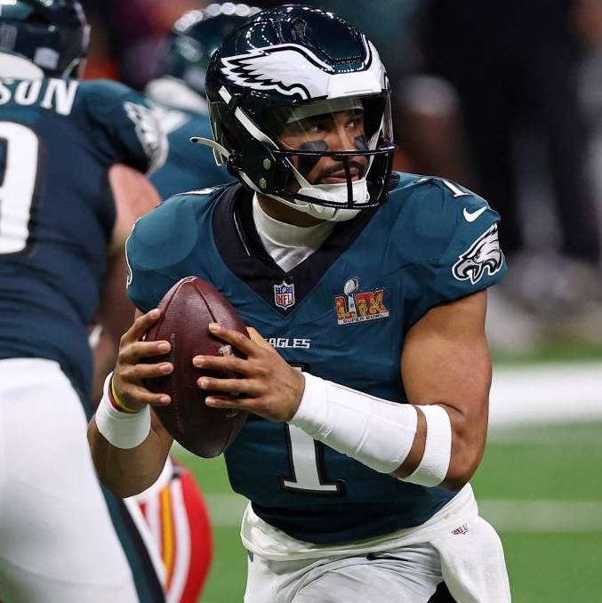 Jalen Hurts fue fundamental para la victoria de los Phiadelphia Eagles sobre los Kansas City Chiefs (Reuters).