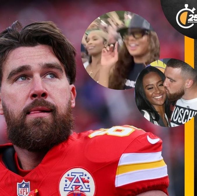 Captan a ex novia de Travis Kelce celebrando vitoria de los Eagles  en Super Bowl 2025