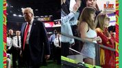 Donald Trump y Taylor Swift se dieron cita ayer en el Super Bowl LIX (AFP/Reuters)