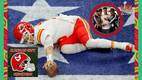 Patrick Mahomes recibió muchas burlas en redes sociales (Reuters)