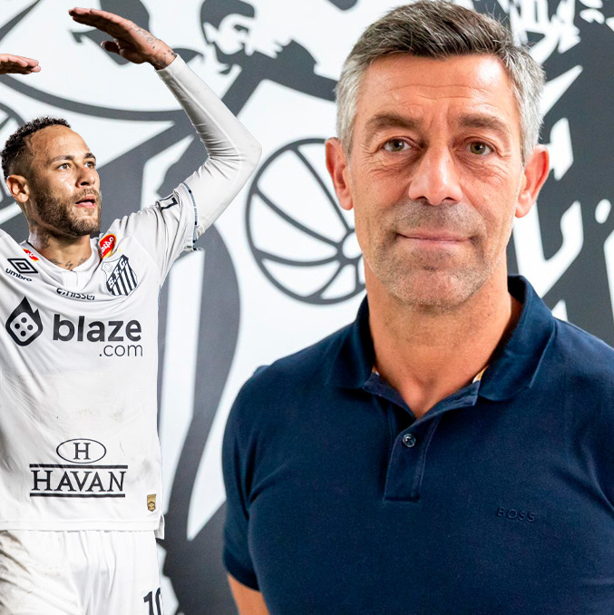 Caixinha ahora dirige a Neymar en Santos. (Foto: @SantosFC)