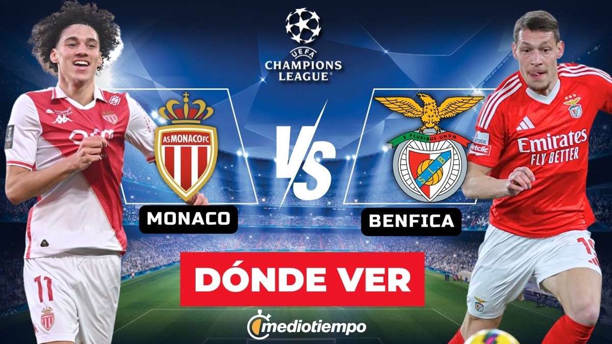 Dónde ver Mónaco vs Benfica EN VIVO Ida Playoffs Champions League