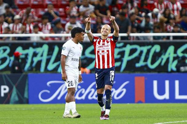 Chicharito celebra su gol ante Cibao (Mexsport)