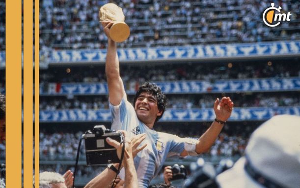 Maradona levantando la Copa del Mundo. (Mexsport)