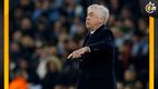 Carlo Ancelotti en los Playoffs de la Champions League entre Real Madrid y Manchester City (Reuters)