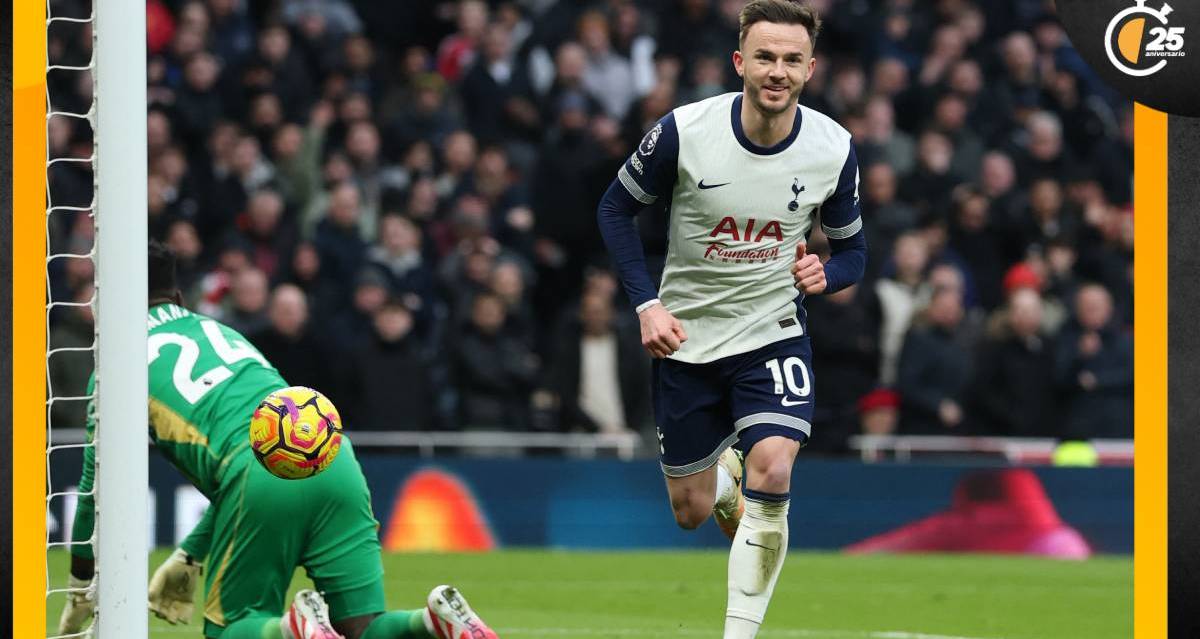 James Maddison sumó su décimo gol de la Temporada 2024/2025 con el Tottenham (Reuters).