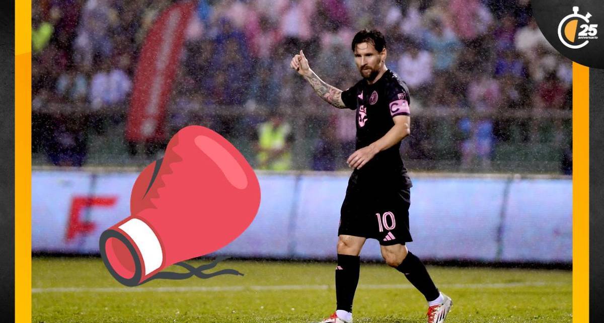 Lionel Messi fue retado a una pelea de box (AFP)