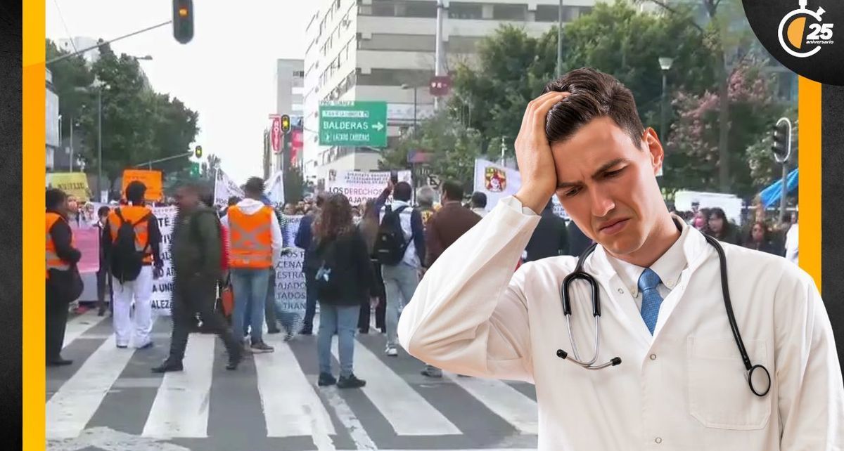 Manifestación trabajadores de la salud; conoce vialidades afectadas 17 de febrero de 2025