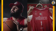 Carin León en la presentación de la nueva playera de México (Foto: Captura @Ademeba)