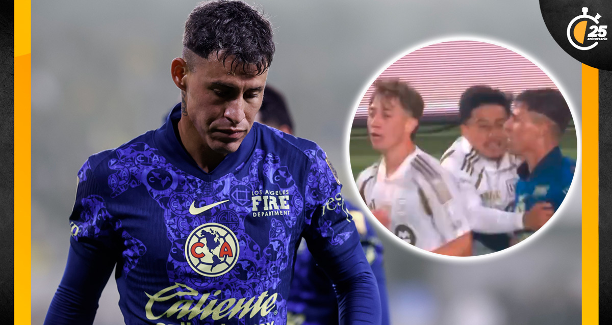 Chricote Calderón se enganchó con jugador de LAFC. (Foto: Mexsport)