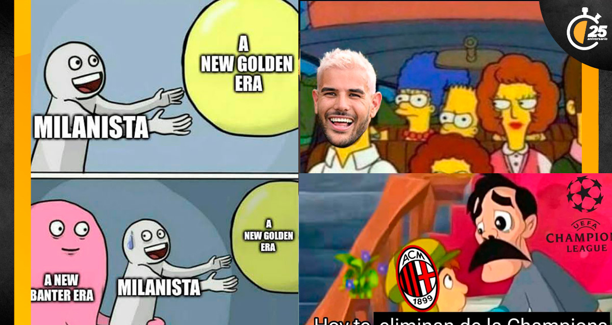 Memes eliminación del Milan