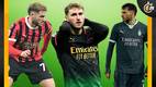 Santi Gimenez y algunas de sus playeras con el Milan (Reuters)