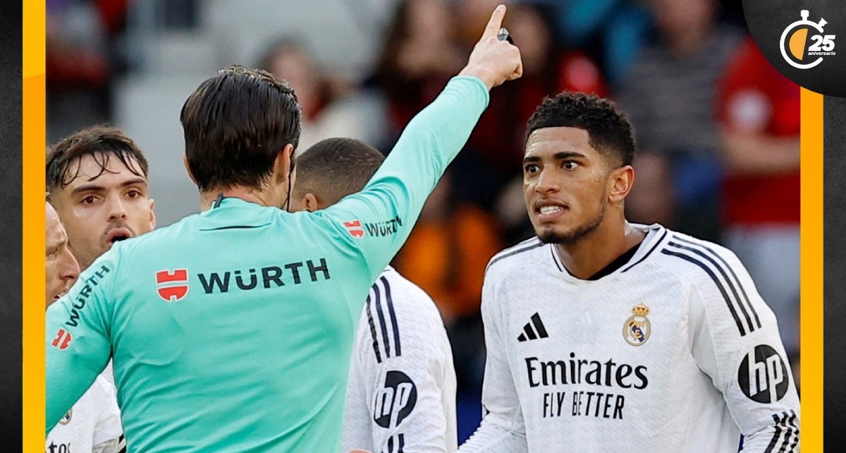 Jude Bellingham fue expulsado en el juego del Real Madrid ante Osasuna (Reuters)