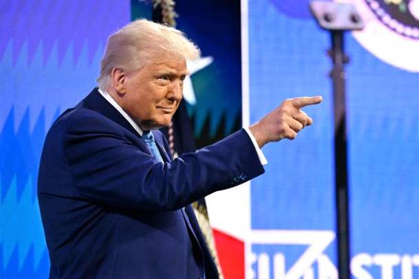 Trump, durante el evento en Miami (AFP)