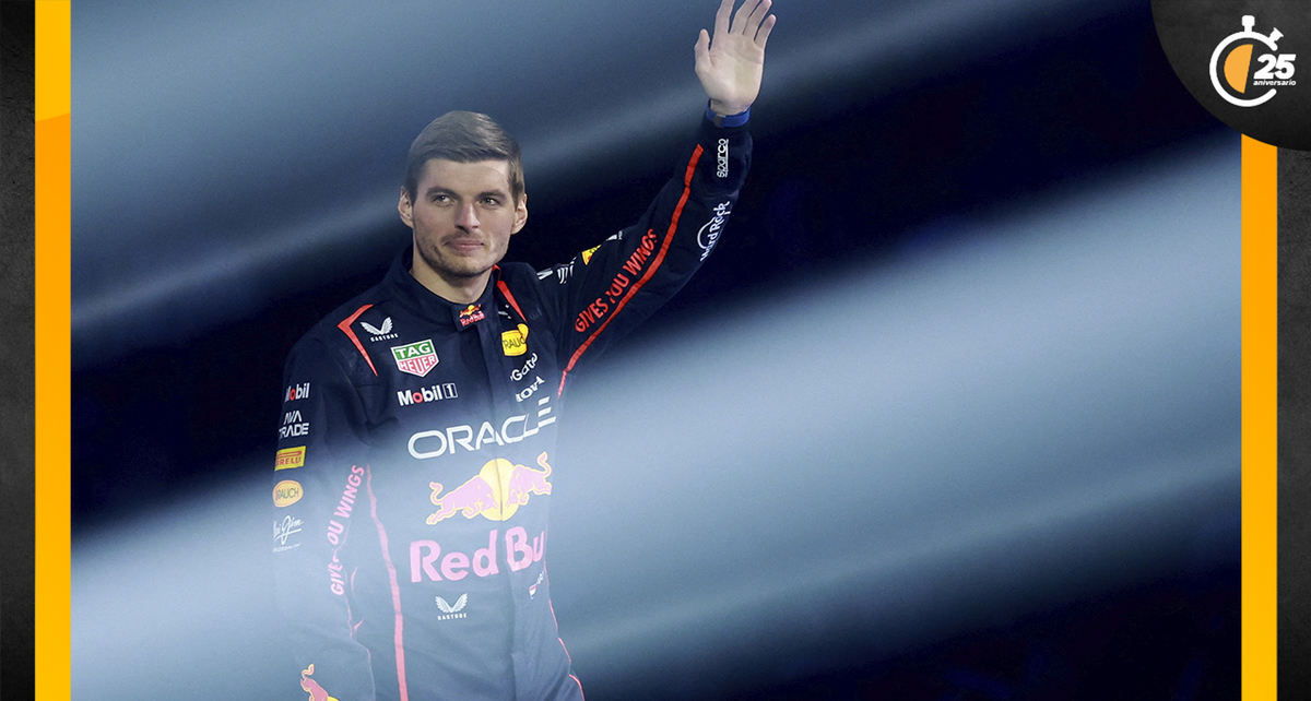 Verstappen en el evento de la F1. (FOTO: Reuters)