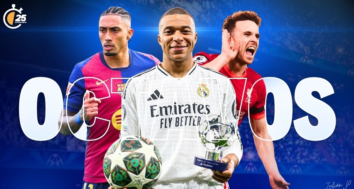Se realizó el sorteo de los Octavos de Final de la Champions League 2025. (Julián Santillán)