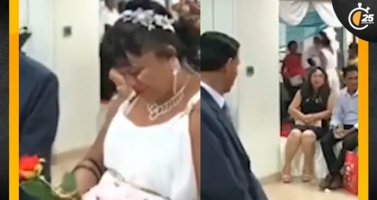 VIRAL | Mujer HUYE de su BODA dejando solo al NOVIO. Foto: Especial.