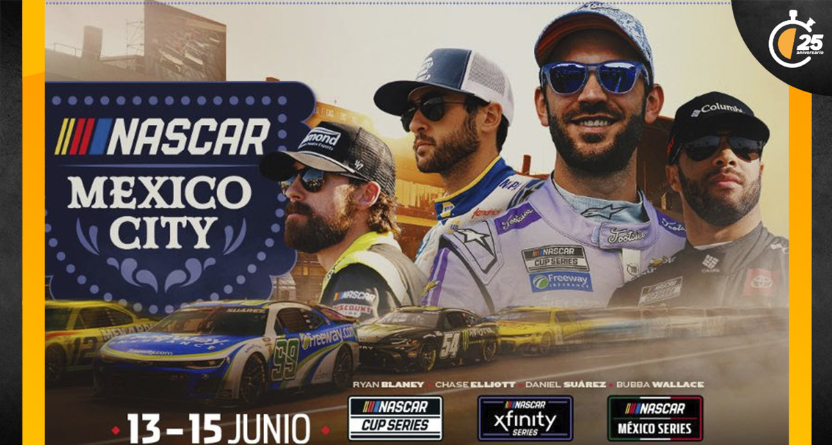 La NASCAR Mexico City Weekend se realizará en junio. (FOTO: NASCAR)