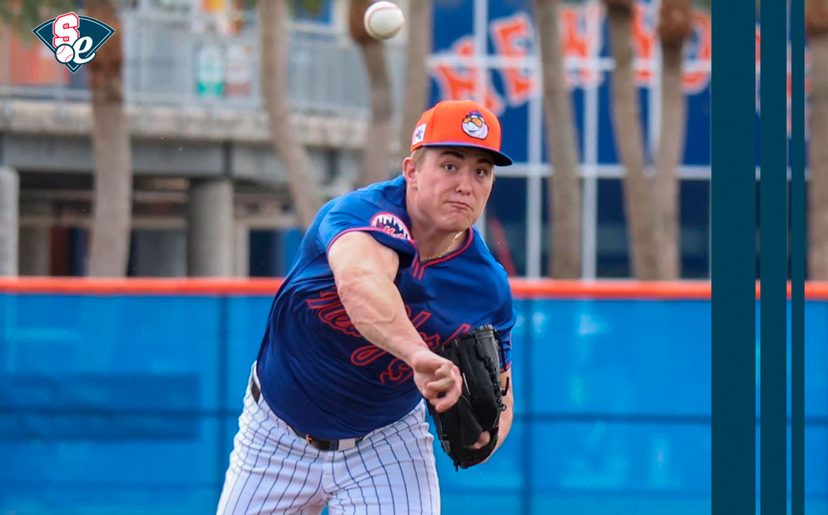 Blade Tidwell, autor de una entrada inmaculada en el Spring Training MLB 2025. (X: Mets)