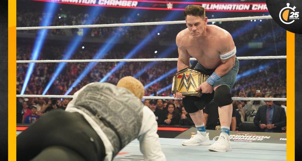 John Cena traicionó a Cody Rhodes en Elimination Chamber (Cortesía WWE)