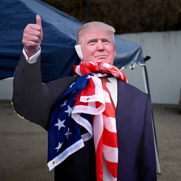 Figura del presidente Donald Trump (AFP)