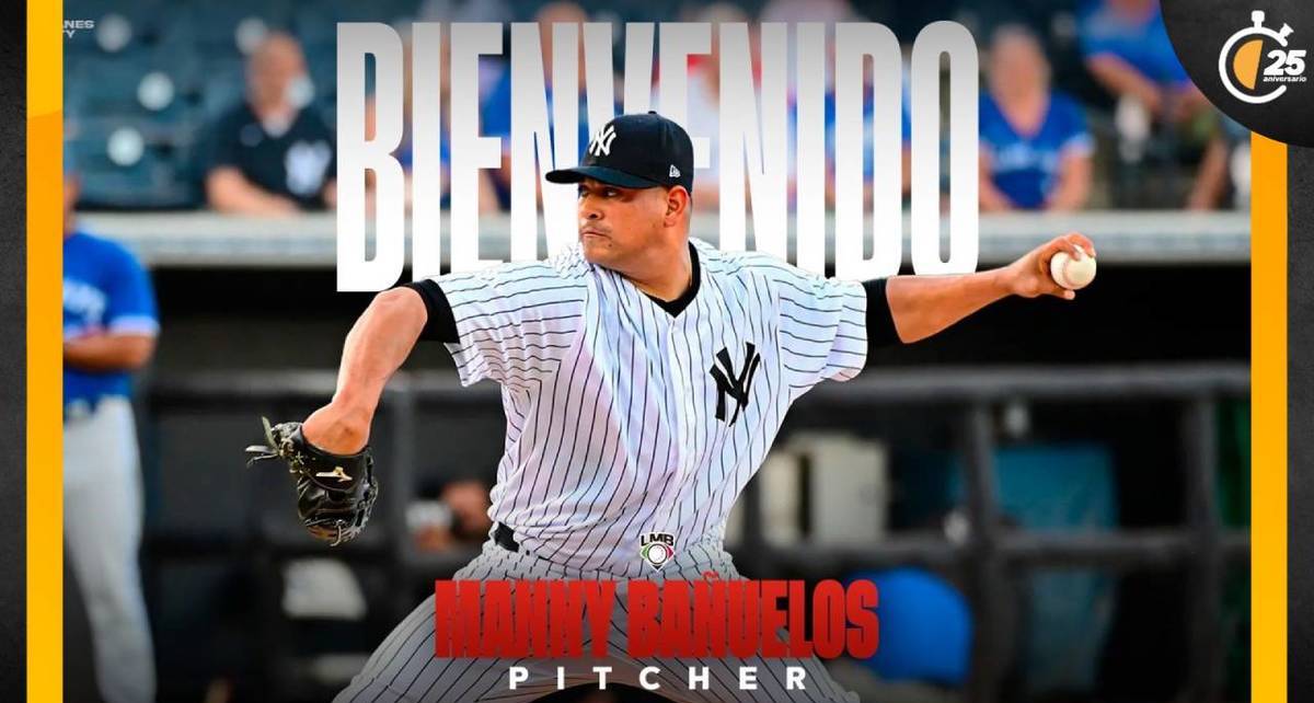 Manny Bañuelos jugó en los Yankees (Sultanes)