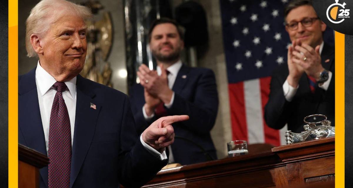Trump da el discurso más largo de la historia en una sesión conjunta del Congreso (AFP)