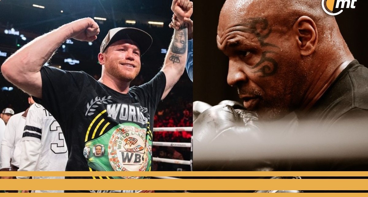 Canelo y Mike Tyson (Foto: Especial)