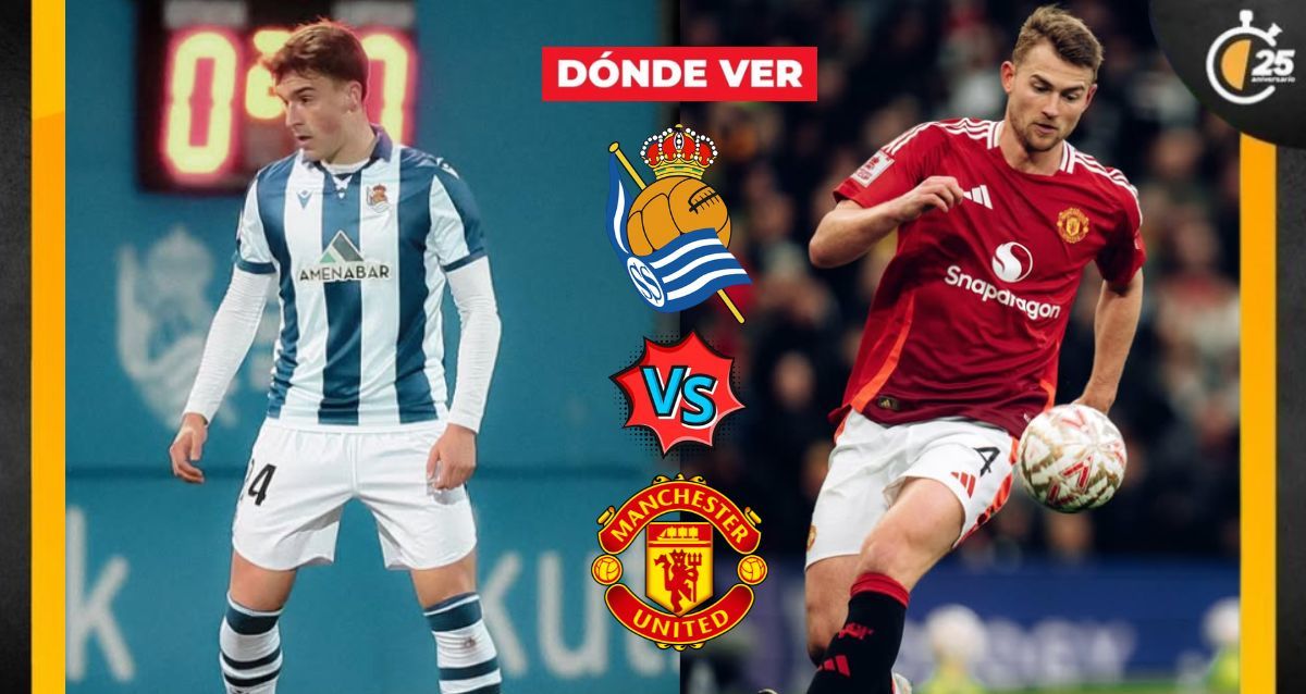 Europa League 2025: Real Sociedad vs Manchester United en VIVO dónde ver. Foto: Especial.