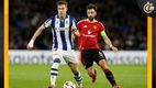 Luka Sucic y Bruno Fernandes en disputa del balón durante juego de la Europa League (Reuters)