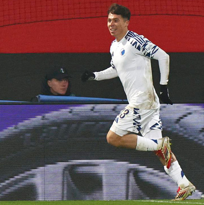 Rodrigo Huescas puso a Copenhague en Octavos de Conference League. (Foto: EFE)