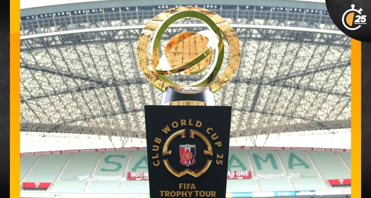 Así luce el trofeo del Mundial de Clubes 2025 (X: @FIFACWC)